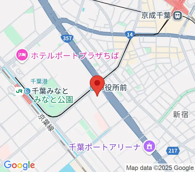 ヤマハミュージック 千葉店の地図