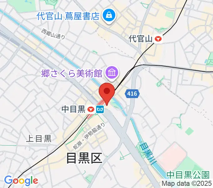 中目黒音楽センター ヤマハミュージックの地図
