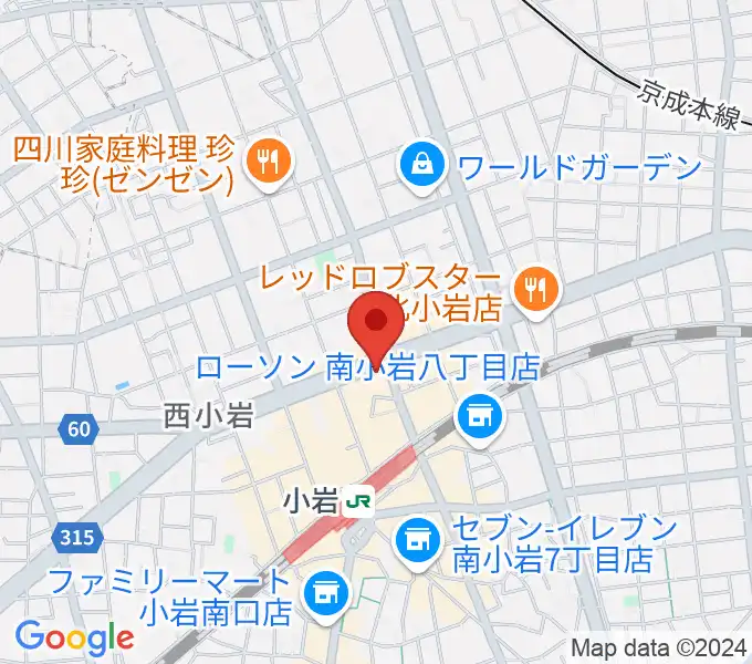 オルフェウスレコーディングスタジオ小岩店の地図