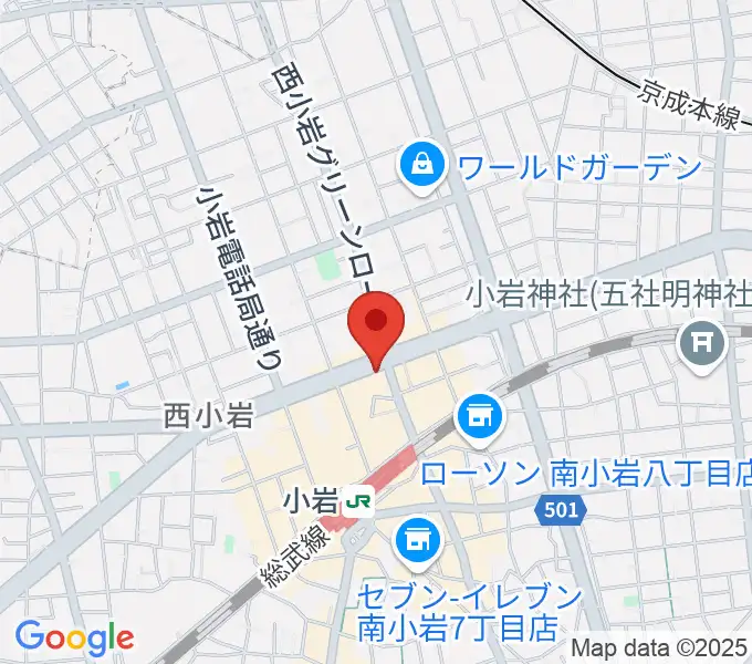 オルフェウスレコーディングスタジオ小岩店の地図