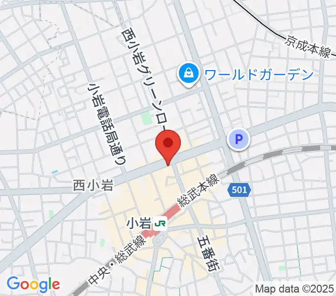 オルフェウスレコーディングスタジオ小岩店の地図