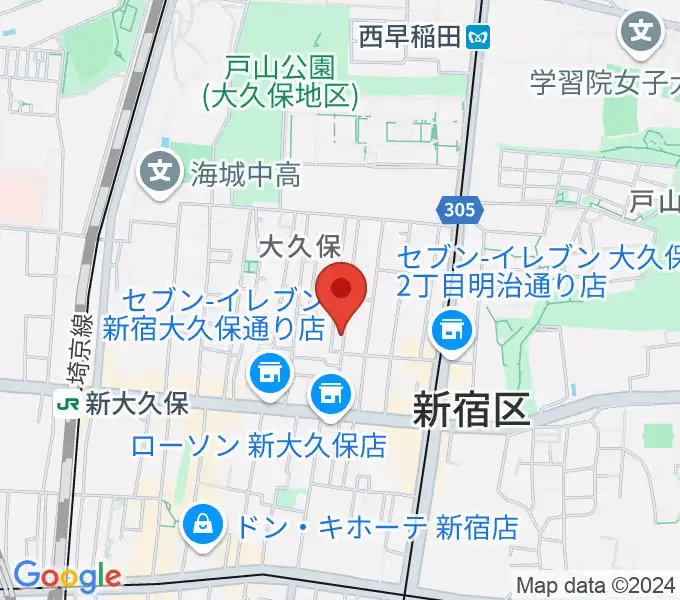 フリーダムスタジオ インフィニティーの地図