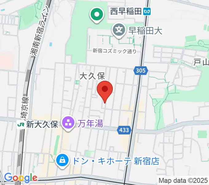フリーダムスタジオ インフィニティーの地図