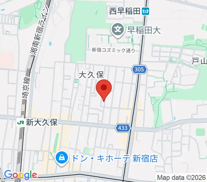 フリーダムスタジオ インフィニティーの地図