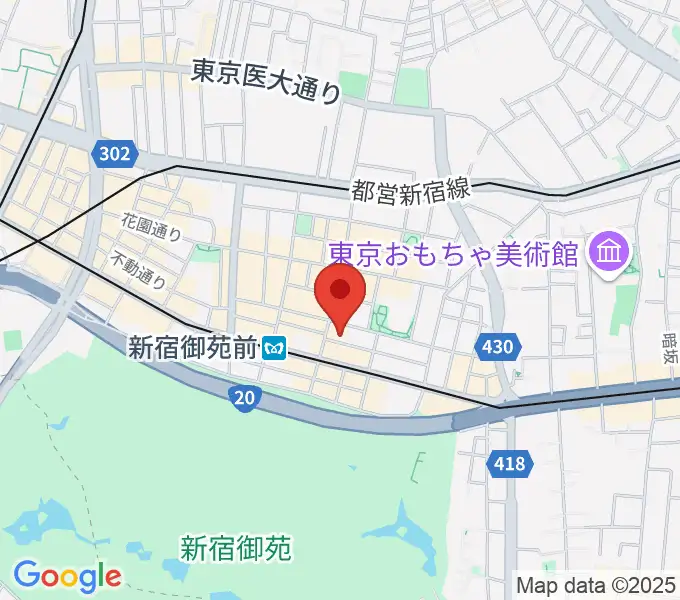 スタジオグリーンバードの地図