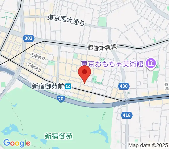 スタジオグリーンバードの地図