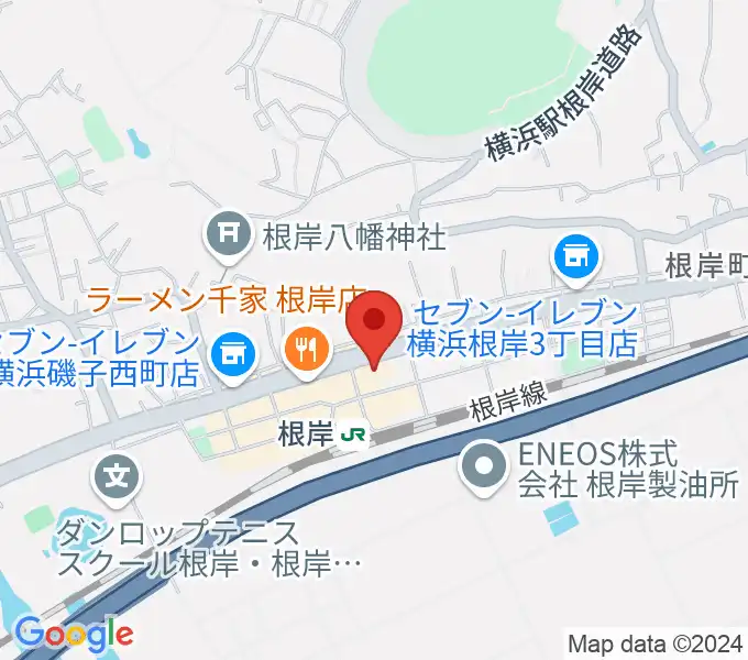 根岸センター ヤマハミュージックの地図