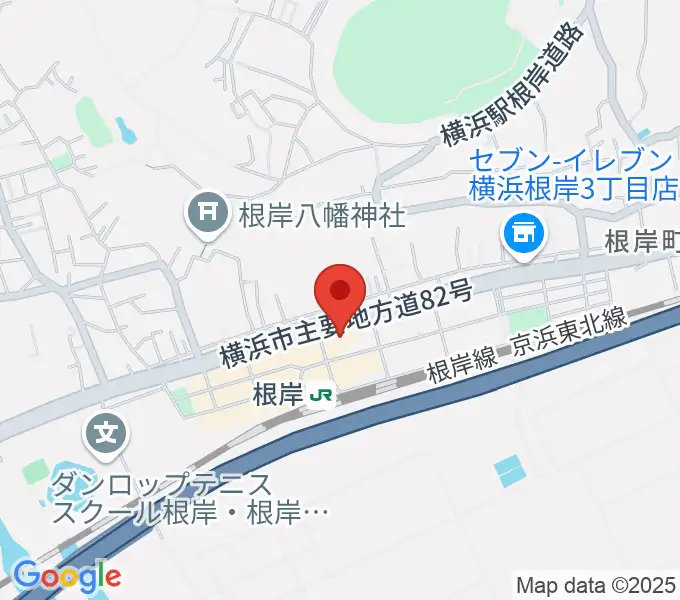 根岸センター ヤマハミュージックの地図