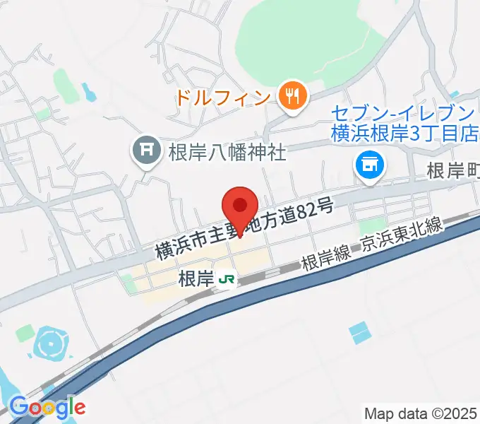 根岸センター ヤマハミュージックの地図