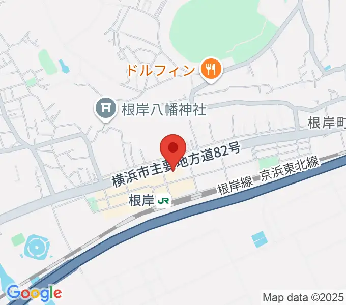 根岸センター ヤマハミュージックの地図