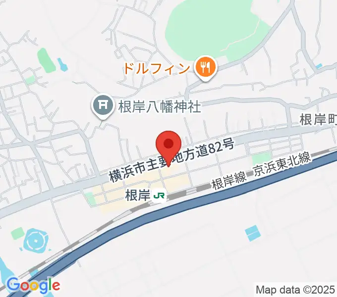 根岸センター ヤマハミュージックの地図