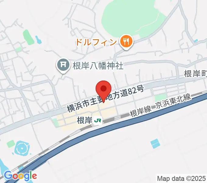 根岸センター ヤマハミュージックの地図