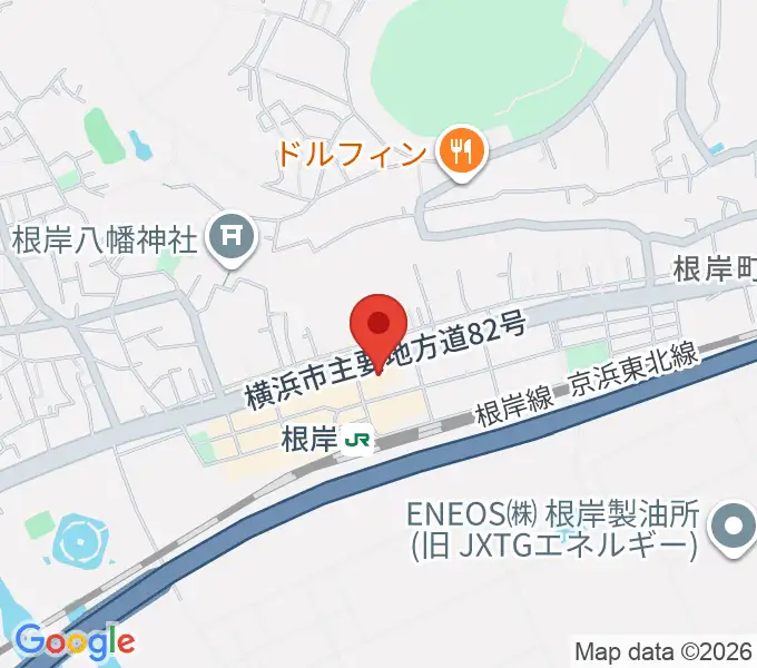 根岸センター ヤマハミュージックの地図