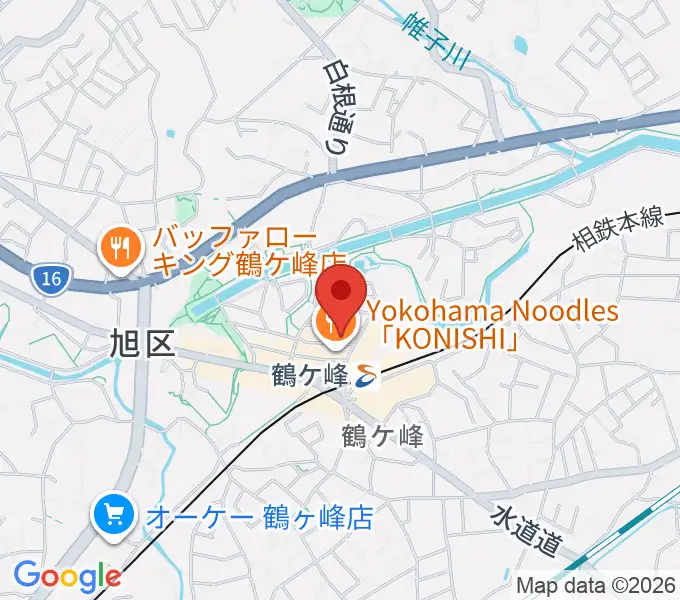 鶴ヶ峰センター ヤマハミュージックの地図