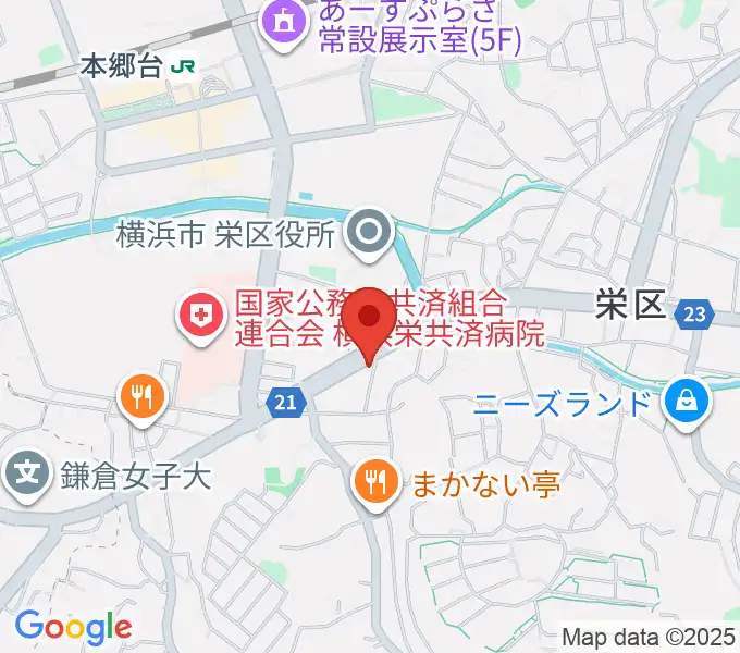 本郷台センター ヤマハミュージックの地図