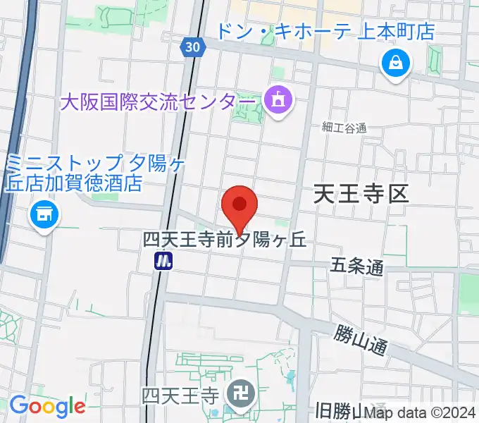 プライウッドスタジオ ドラム教室の地図