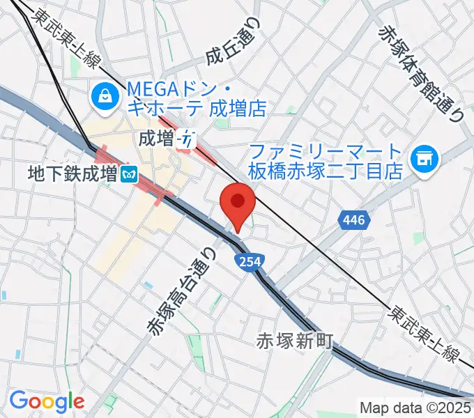 ローズマリーミュージックスクール成増教室の地図
