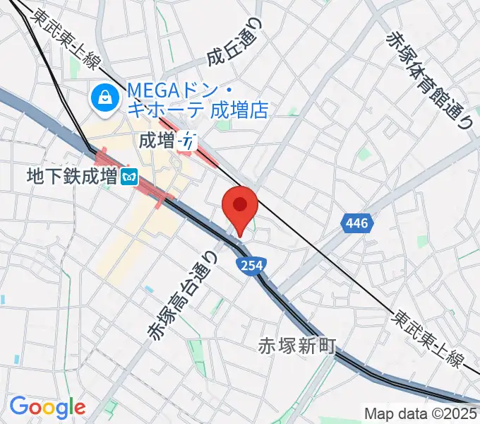 ローズマリーミュージックスクール成増教室の地図