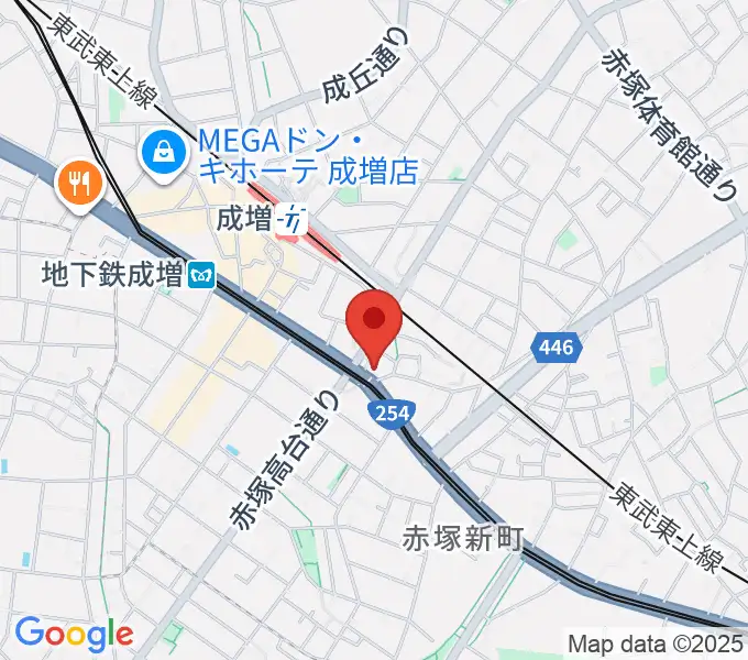 ローズマリーミュージックスクール成増教室の地図