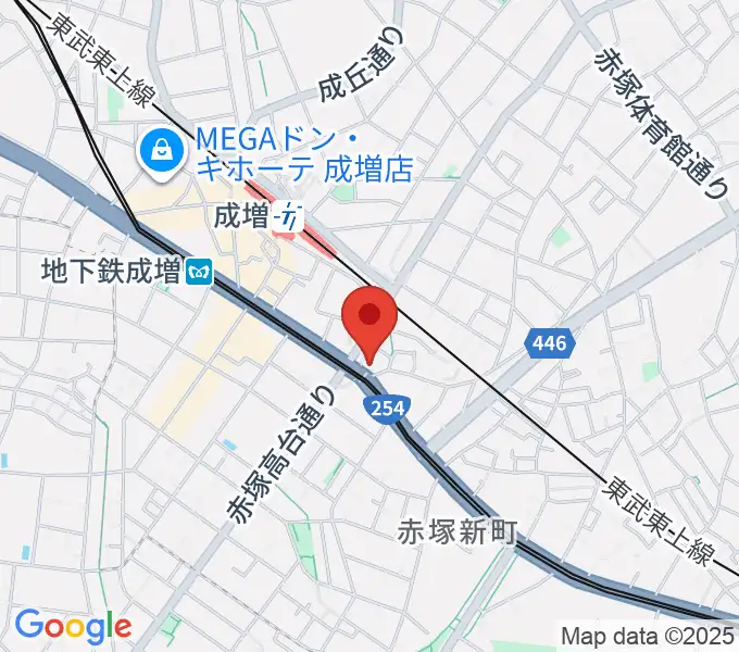 ローズマリーミュージックスクール成増教室の地図