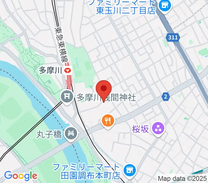 Bottom's Up Guitarsの地図
