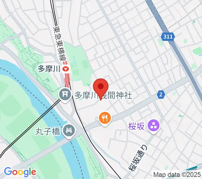 Bottom's Up Guitarsの地図