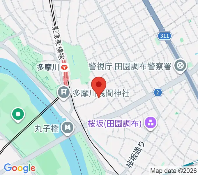 Bottom's Up Guitarsの地図