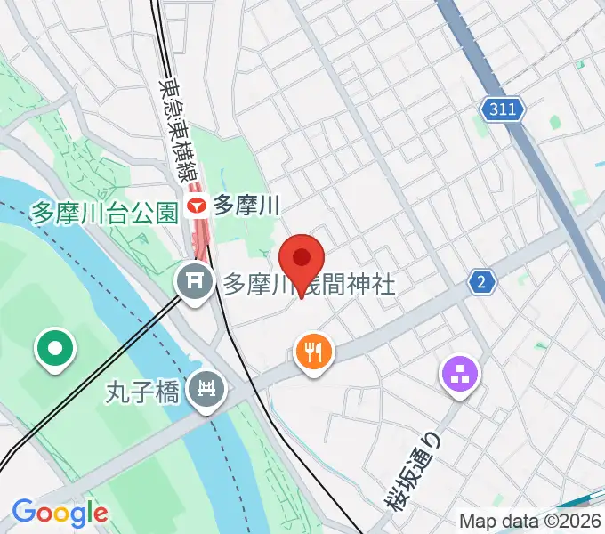 Bottom's Up Guitarsの地図