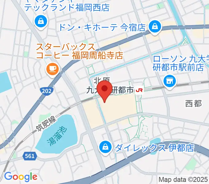 ヨシダ楽器イオン福岡伊都店の地図