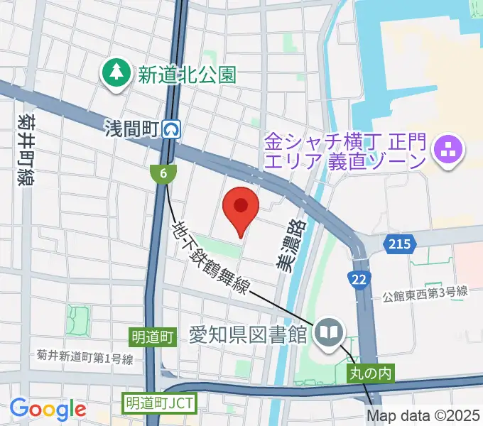 大正琴のナルダン楽器の地図