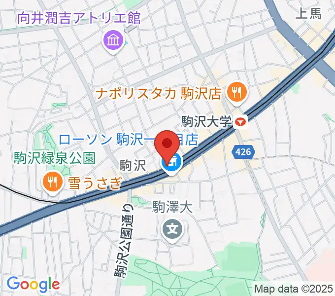 なかもり音楽教室の地図