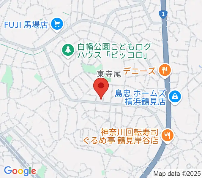 東寺尾センター ヤマハミュージックの地図