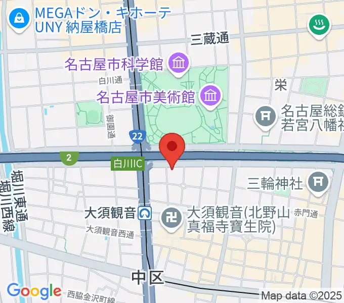 名曲堂の地図