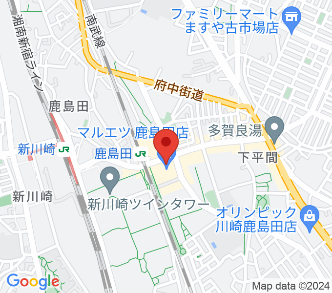 ミュージックスクール新川崎 ヤマハミュージックの場所
