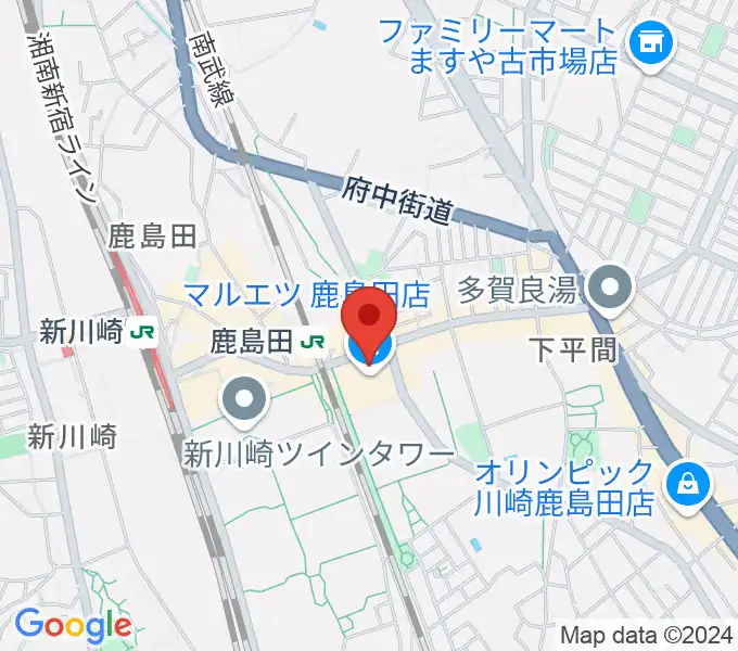 ミュージックスクール新川崎 ヤマハミュージックの地図