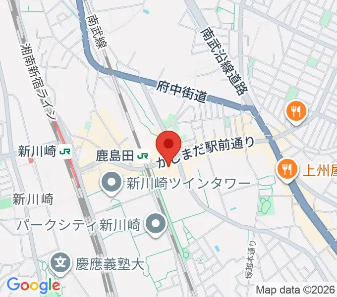 ミュージックスクール新川崎 ヤマハミュージックの地図