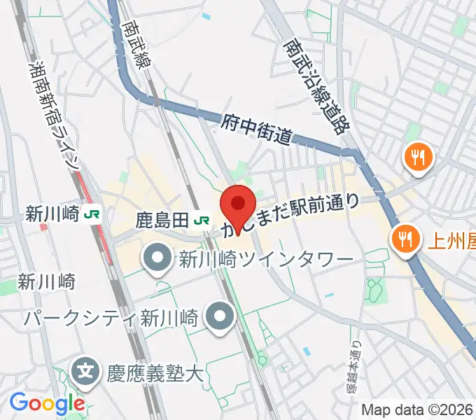 ミュージックスクール新川崎 ヤマハミュージックの地図