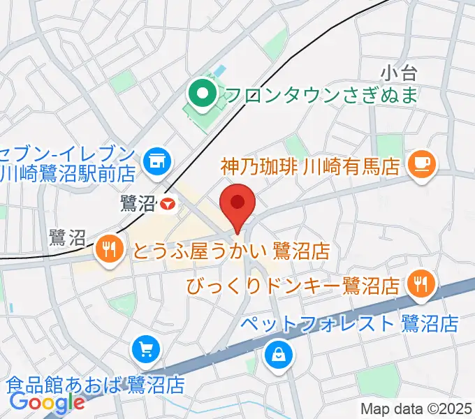 ミュージックスクール鷺沼 ヤマハミュージックの地図