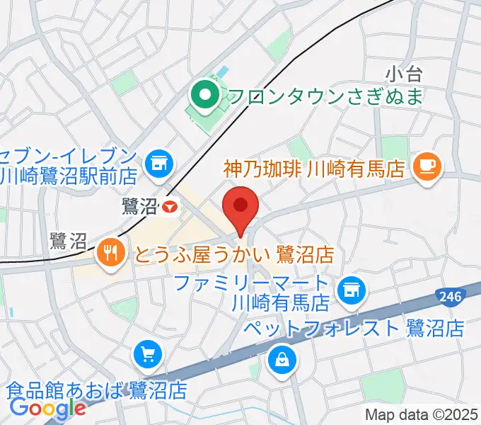 ミュージックスクール鷺沼 ヤマハミュージックの地図