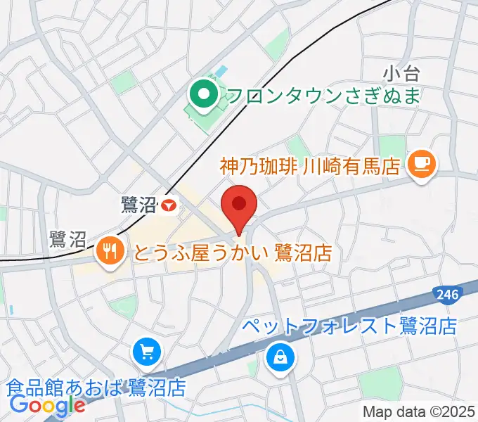 ミュージックスクール鷺沼 ヤマハミュージックの地図