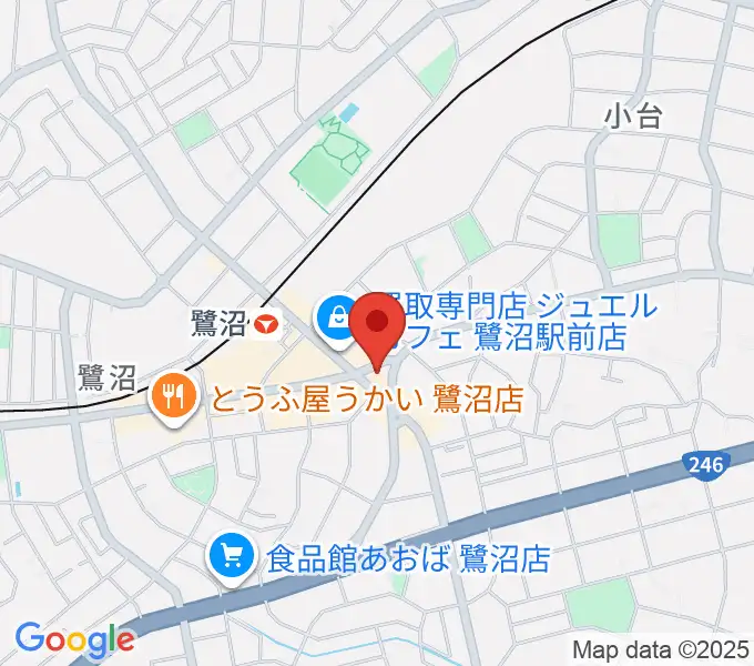 ミュージックスクール鷺沼 ヤマハミュージックの地図