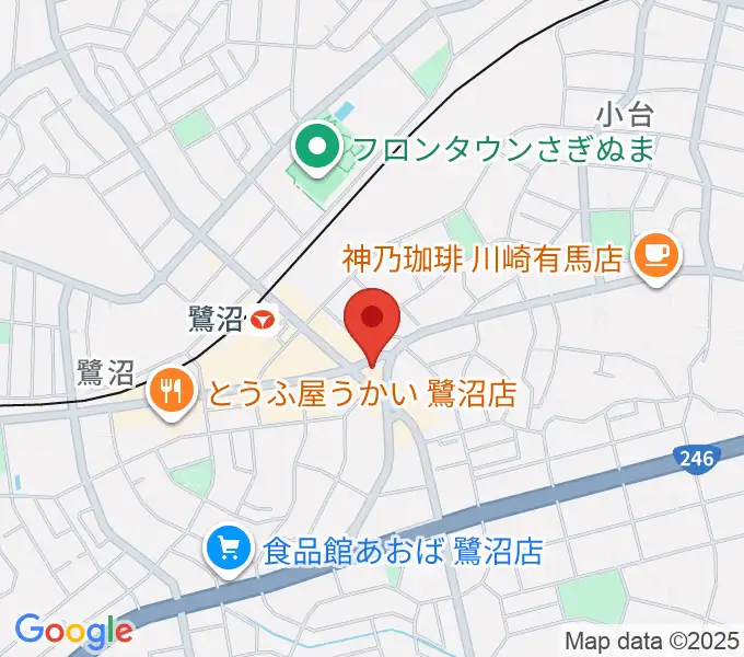 ミュージックスクール鷺沼 ヤマハミュージックの地図