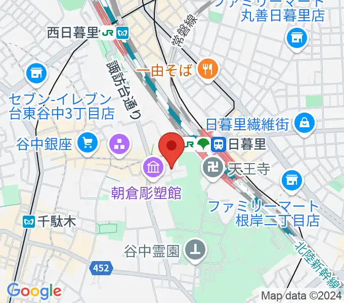 しらゆきピアノ教室の地図