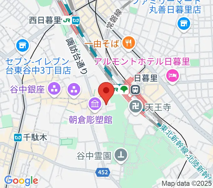 しらゆきピアノ教室の地図