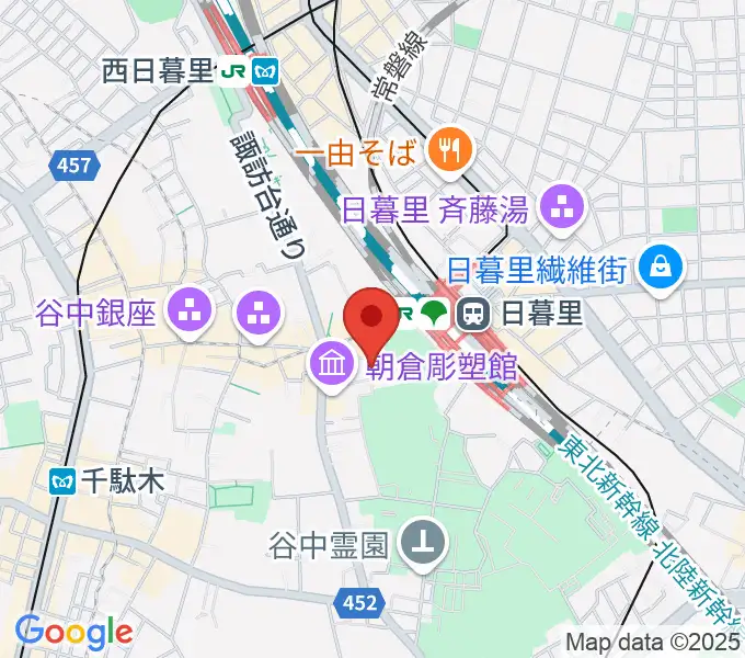 しらゆきピアノ教室の地図
