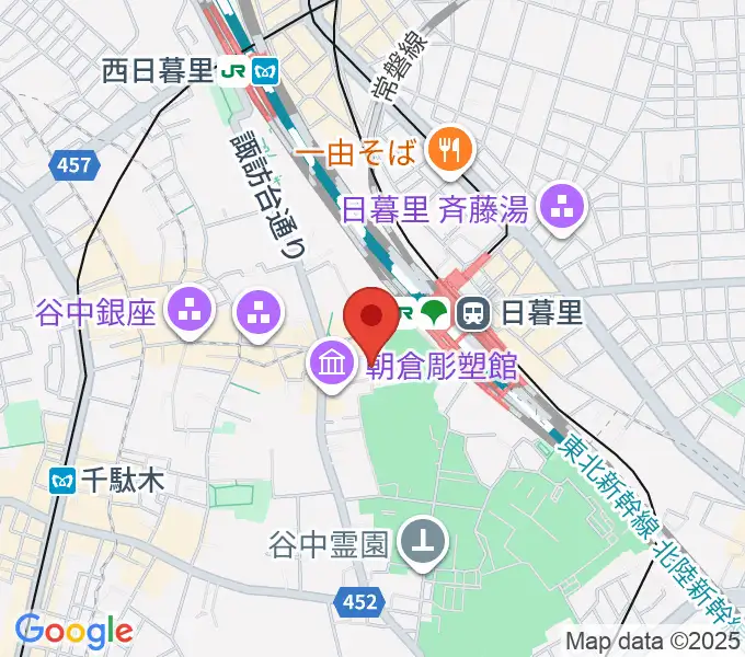 しらゆきピアノ教室の地図