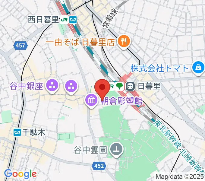 しらゆきピアノ教室の地図