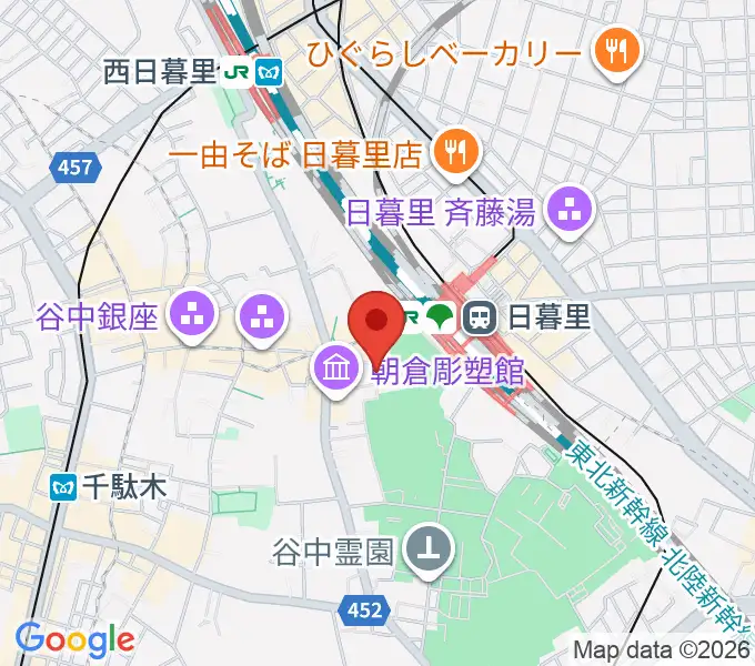 しらゆきピアノ教室の地図