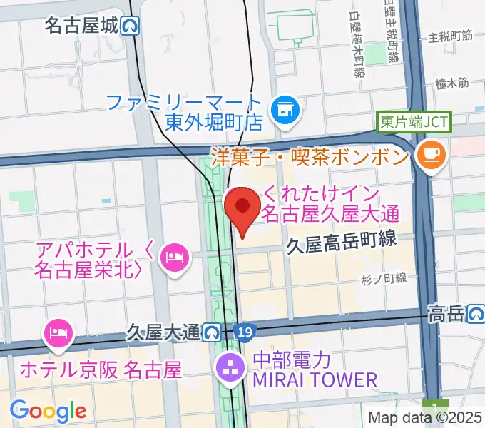ポエポエ名古屋の地図
