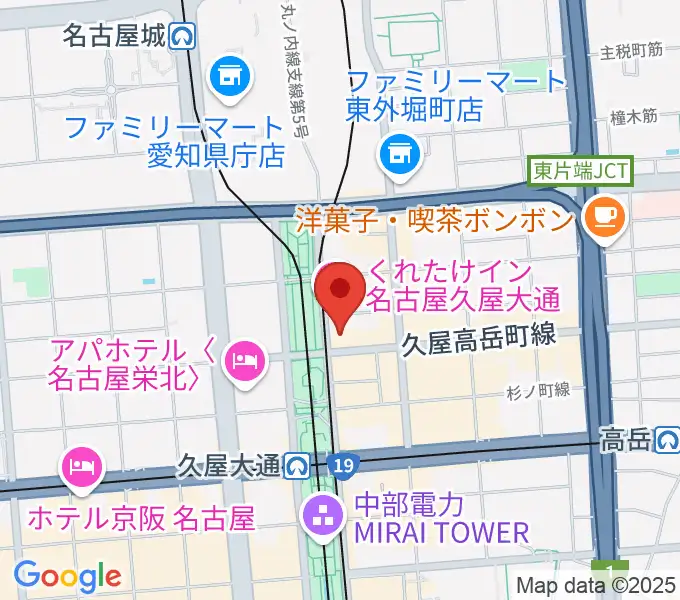 ポエポエ名古屋の地図